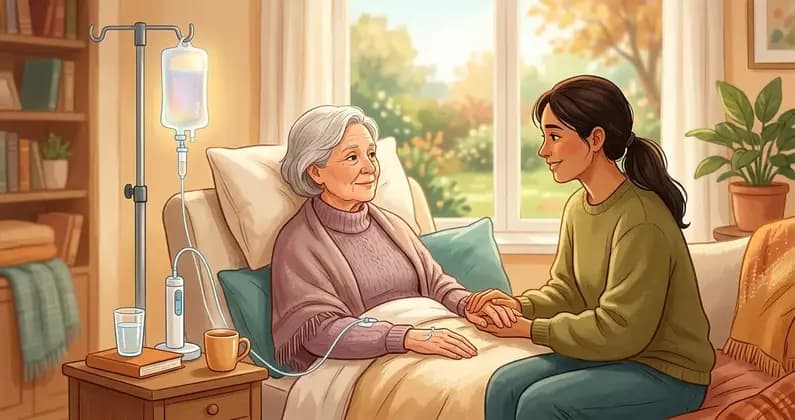 Krankenhausbett mit medizinischer Ausrüstung, symbolisch für Behandlungsentscheidungen