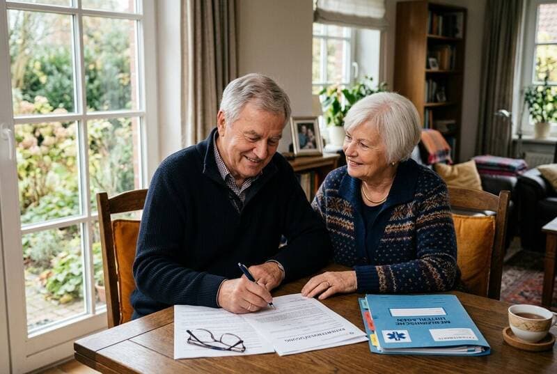 Patientenverfügungs-Generator — Konkrete Situationen × konkrete Behandlungswünsche. KI-Verständlichkeits-Check inklusive. Ab 19,99 EUR, einmalig.