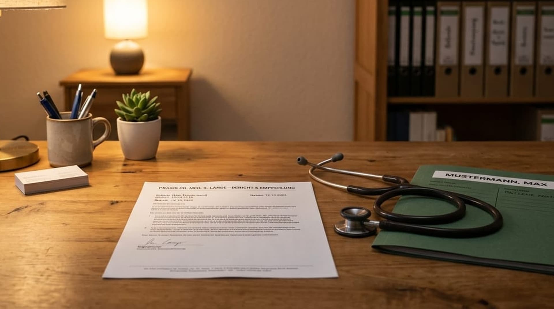 Patientenverfügung zum Ausdrucken: Drucker gibt fertige Patientenverfügung aus, daneben Kugelschreiber